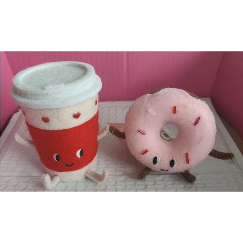 Target Spritz Valentine’s Day Coffee and Doughnut Soft Felt Duo - Picture 2 of 2